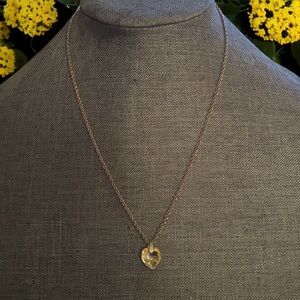 BMNY Allura Swarovski heart pendant necklace